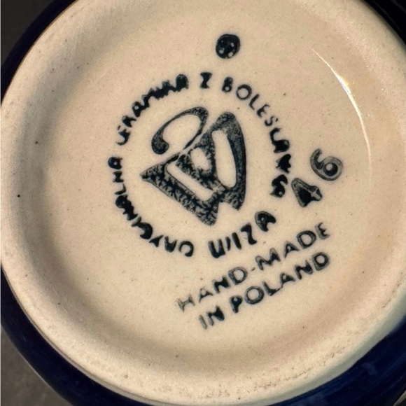 Boleslawiec Polish Pottery Coffee Mug Cup Blueberries Grapes - Picture 7 of 7